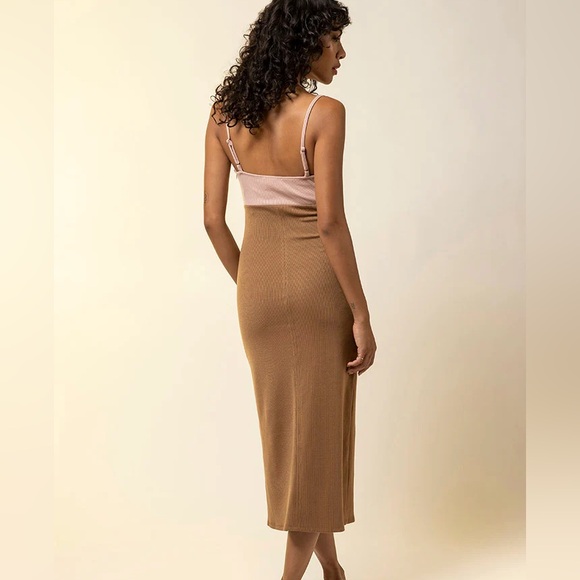 Line & Dot Maggie Bodycon Bustier Midi Dress Size Medium - Picture 3 of 8